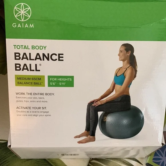 Gaiam Balance Ball w Workout DVD - Picture 4 of 7